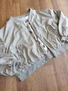 メゾピアノ　チョコくま　リバーシブルブルゾン　140