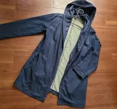 パーカー付き柔らかデニムコート❤️