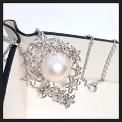 TASAKI 田崎真珠 パールブローチ ネックレス 大粒マベパール シルバーのサムネイル