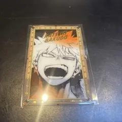 僕のヒーローアカデミア　箔押しクリアカード　爆豪勝己 原画展