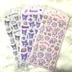 クロミ マイメロ ぷっくりシール 3枚セット サンリオ ⑯