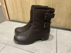【ほぼ新品】ダークブラウン エンジニアブーツ バックル付き