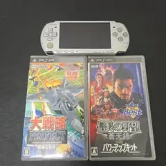 PSP本体 ホワイト UMDソフト2本セット