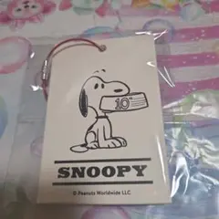 PEANUTS cafe 10周年 スヌーピー ペーパー　タグ ピーナッツカフェ