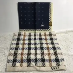 ダックスDAKS タオルハンカチ＆大判ハンカチセット新品