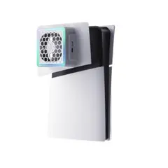 for PS5 slim 冷却ファンクーラー 3速度調整可能 LED冷却 5V