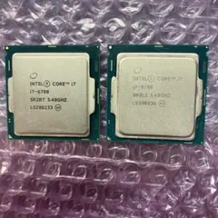 Intel Core i7-6700 ×2個セット 動作良好 自作・換装に
