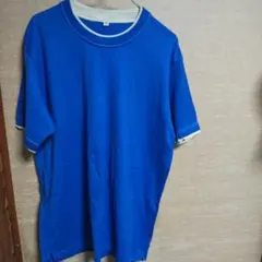 み*ん様 ユニクロ青 XL クルーネック Tシャツ