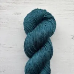 手染め　毛糸　Lake セミソリッド　ブルーグリーン