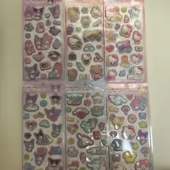 サンリオ　キラキラマシュマロステッカー　6種