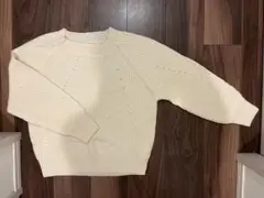 ナイスクラップ　セーター　ニット　ホワイト