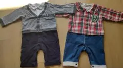 長袖　 ロンパース　70　二枚セット★