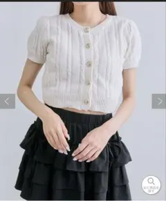 OLIVE des OLIVE ふわふわ金ボタンニットのサムネイル
