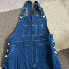 ダークブルー デニム サロペット