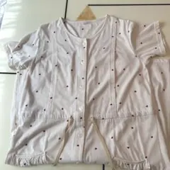 Cottoli マタニティ用・授乳用パジャマ　ハート柄