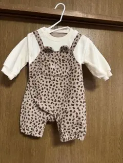 ヒョウ柄ロンパース 70