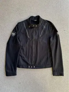 multi zip design short jacket