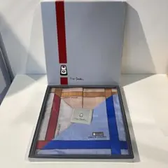 s1480 ピエールカルダン 幾何学模様 メンズ ハンカチ 3枚セット