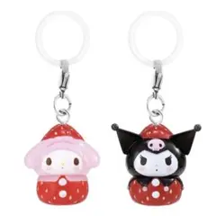 サンリオキャラクターズ いちごめじるしアクセサリー ガチャ　マイメロディ　クロミ