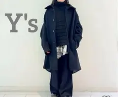 Y's ワイズ　ヨウジヤマモト　ブラック ロングコート　チェスターコートのサムネイル
