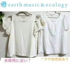 最終セール★earth music&ecology カットソー　シャツ　袖レース