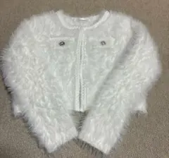 ジャケットカーディガン ノーカラージャケット