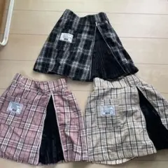 【LOVETOXIC】チェック柄スカート 3色セット【ラブトキシック】