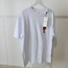 miParis アミパリス 半袖 Tシャツ ブラック男女兼用AMI刺繍 白 M