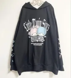 サンリオ リトルツインスターズ キキララ 耳付き パーカー 大きいサイズ 3L