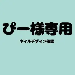 ぴー様専用 ネイルチップデザイン