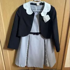 美品　プティマインワンピース サイズ130 ジャケット付き　入学式