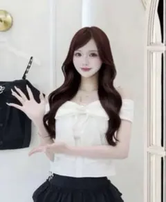ルミニョンRibbon off-shoulder Bijou camitop - メルカリ