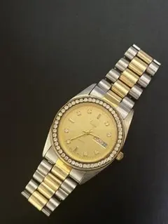 美品 稼働 SEIKO セイコー レディース腕時計 デイデイト コンビ