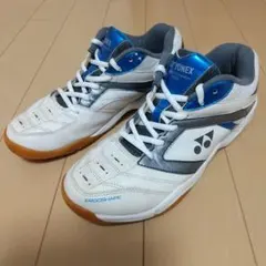 YONEX バドミントンシューズ 25.5 cm 白/ターコイズ/グレー【中古】