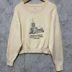 【FREAK'S STORE】フロント刺繍 スウェットライクニット F