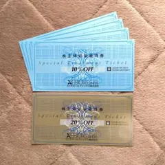 ゼビオホールディングス 株主優待券　割引券 10% 20% OFF