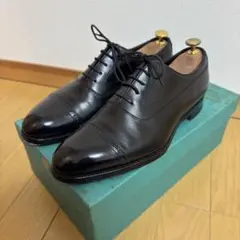 エドワードグリーン　BURNHAM ブラックカーフレザー　6Eのサムネイル