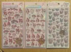ボンボンドロップシール　うるちゅるポップシール　マイメロ3点セット