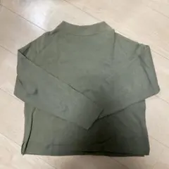 earth music&ecology Khaki 長袖ニット Fサイズ