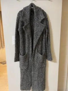 ZARA KNIT ロングコート Sサイズ グレー系