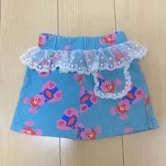 【試着のみ】wiggle wiggle キュロットスカート ブルー 95
