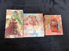 【新品・未開封】初音ミク　フィギュア3体セット