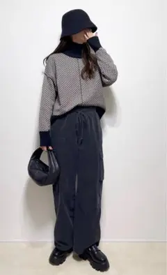 GUコーデュロイパラシュートパンツ