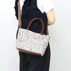 ❤新品・未使用❤【COOCO】アニマル柄2WAYミニ トートバッグのサムネイル