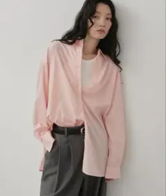 【美品】オーバーサイズベーシックルーズシャツ