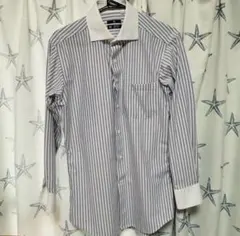 スーツセレクト 4S ストライプ ワイシャツ ビジネス Ｍ80