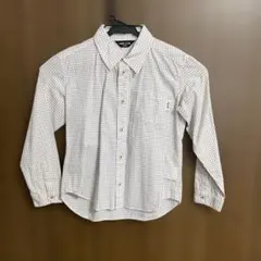 COMME CA ISM 長袖シャツ 129A ホワイト・レッドチェック