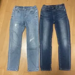UNIQLO デニムパンツ 140cm 2色セット