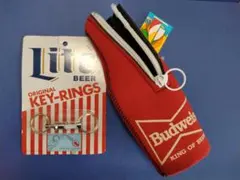 バドワイザーボトルホルダーとキーリング
