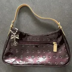 (送料込み・匿名配送) CLATHAS　クレイサス　パープル　バッグ　チャーム付